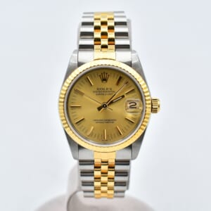 ロレックス デイトジャスト シャンパン文字盤 SS×YG/AT 68273 買取実績【買取日：2026年2月5日】