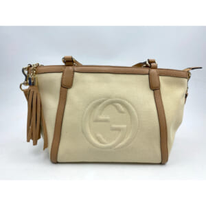 グッチ ソーホー 2WAYハンドバッグ ベージュ キャンバス×レザー 369176 買取実績【買取日：2026年2月1日】