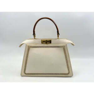 フェンディ ピーカブー アイシーユー ミディアム 2WAYハンドバッグ アイボリー キャンバス 8BN321 買取実績【買取日：2026年2月2日】