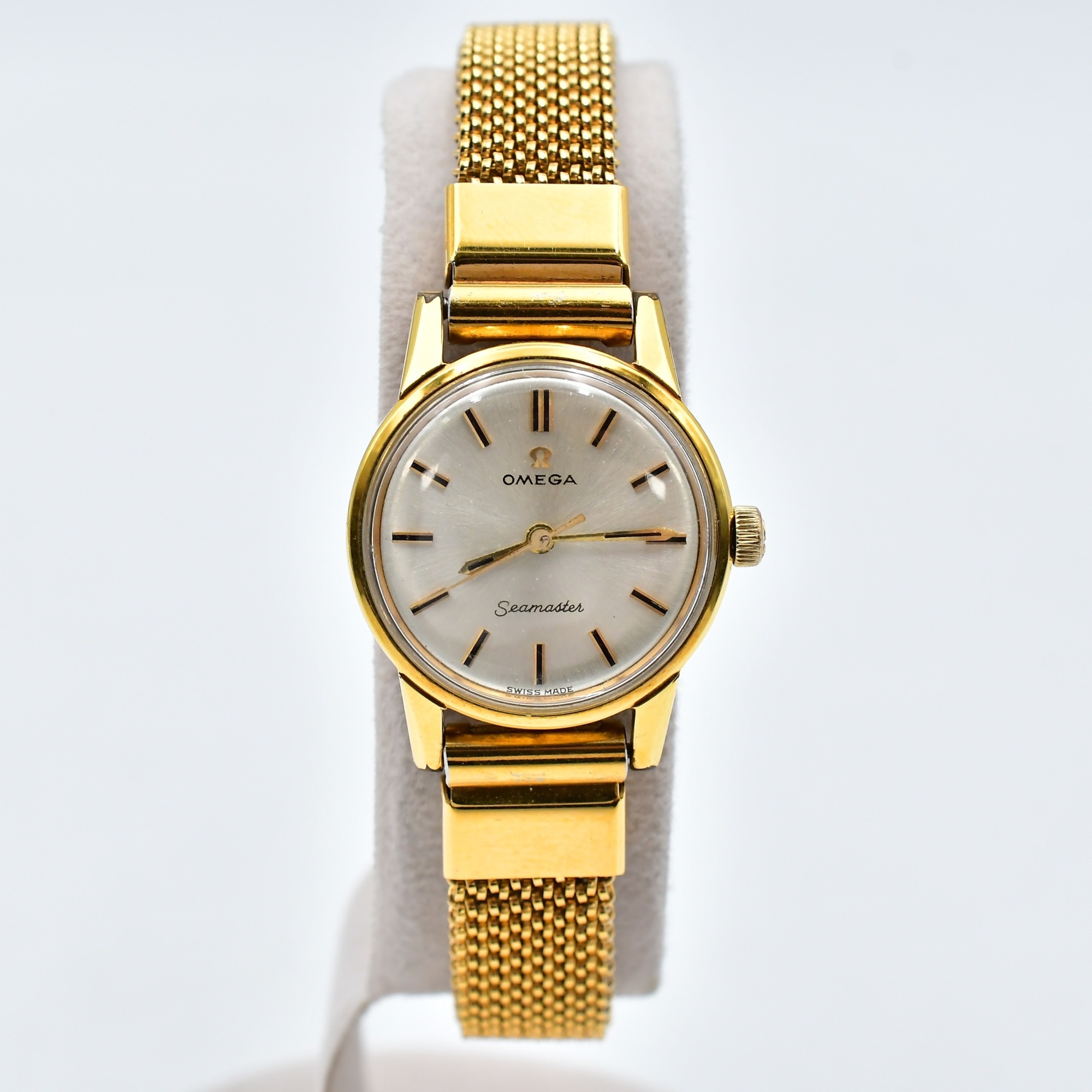 オメガ シーマスター シルバー文字盤 SS/手巻き Bランク