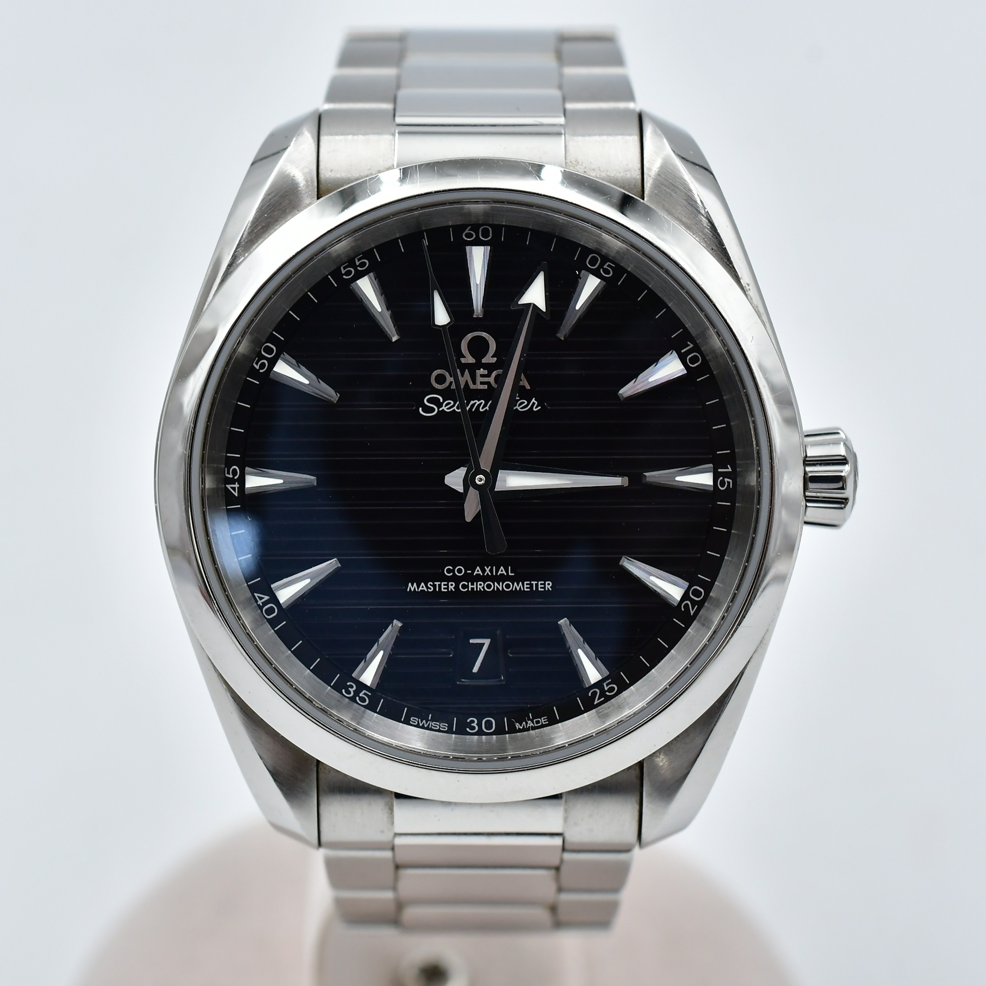 オメガ シーマスター アクアテラ 黒文字盤 SS/AT Bランク