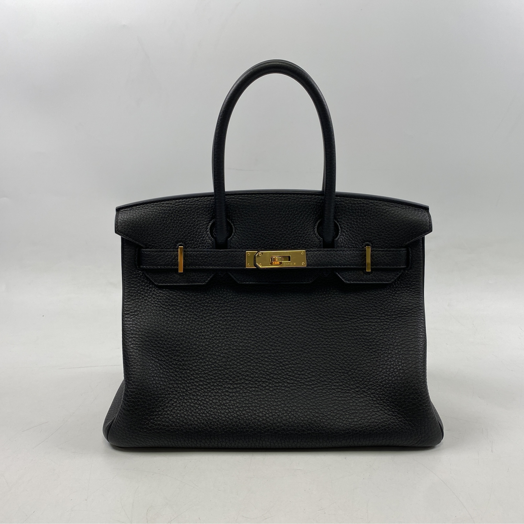 エルメス バーキン30 黒 トゴ GD金具 A刻印 Aランク