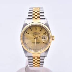 ロレックス デイトジャスト シャンパン文字盤 SS×YG/AT 16233 買取実績【買取日：2026年2月20日】