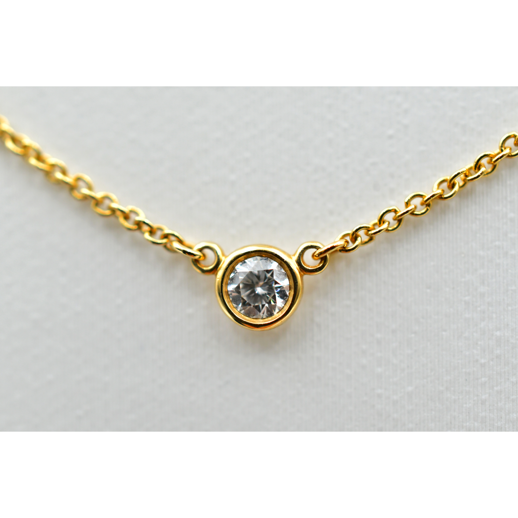 ティファニー バイザヤード 1PDネックレス 750YG Bランク