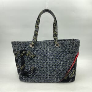 シャネル カンボンライン トートバック 黒×グレー×ピンク ツイード SV金具 買取実績【買取日：2026年2月1日】