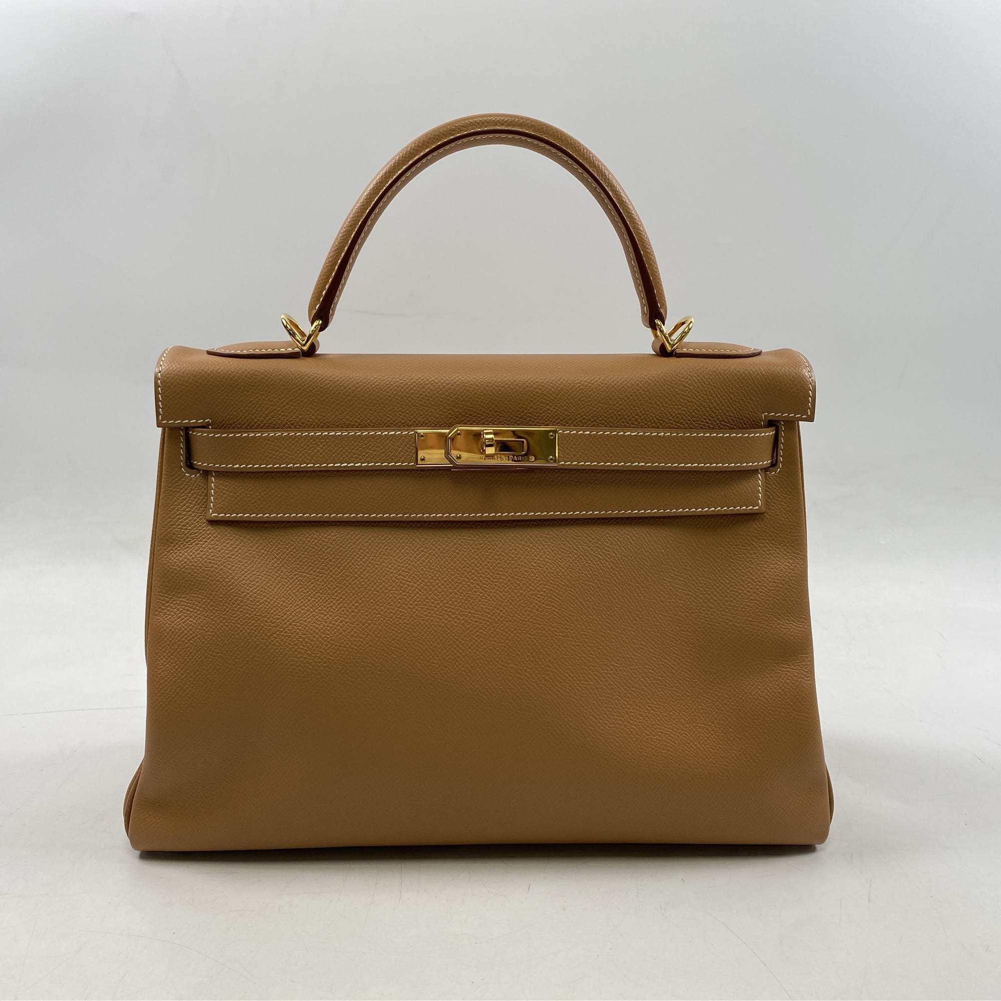 エルメス ケリー32 内縫 ゴールド エプソン GD金具 □E刻 Bランク