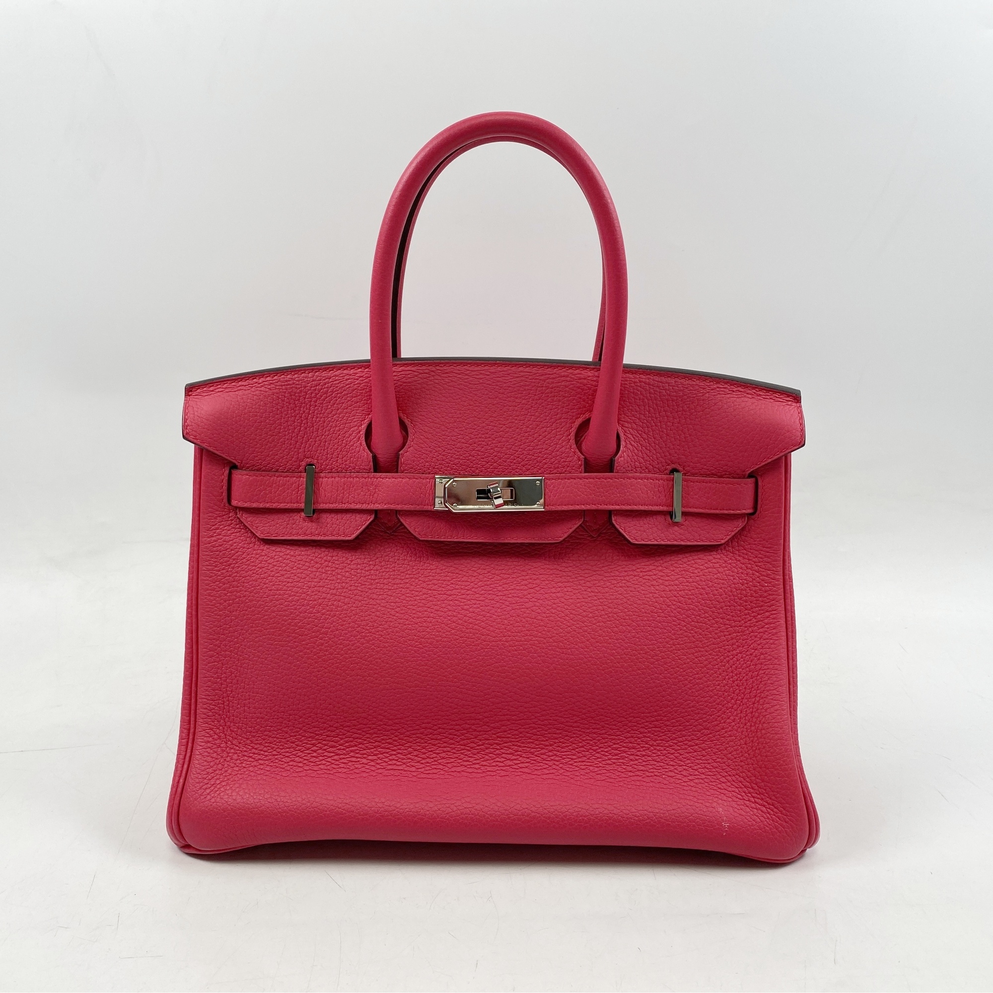 エルメス バーキン30 ピンク系 トゴ SV金具 D刻印 Bランク