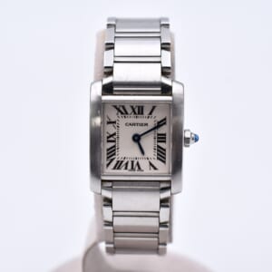 カルティエ タンクフランセーズSM シルバー文字盤 SS/QZ W51008Q3 買取実績【買取日：2026年2月24日】