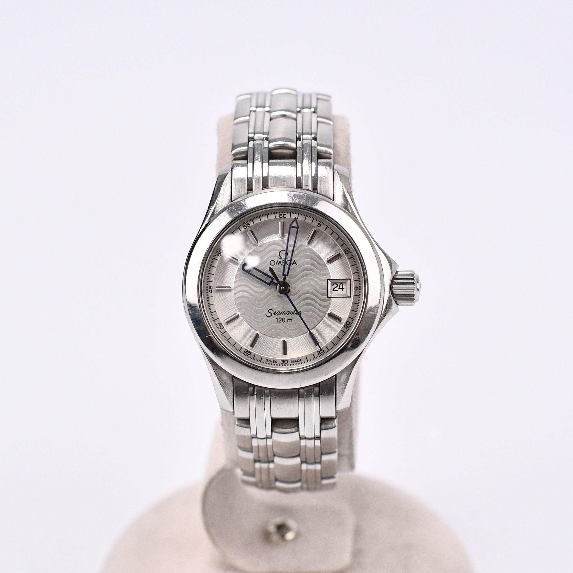 オメガ シーマスター 25 シルバー文字盤 SS×QZ Bランク