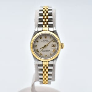 ロレックス デイトジャスト ホワイトピラミッドローマン文字盤 SS/AT 79173 買取実績【買取日：2026年3月2日】