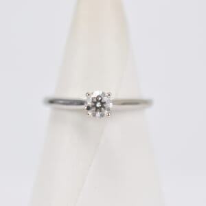 カルティエ ソリテールダイヤリング Pt950 0.23Ct E VVS2 3EX NONE #7 買取実績【買取日：2026年3月1日】