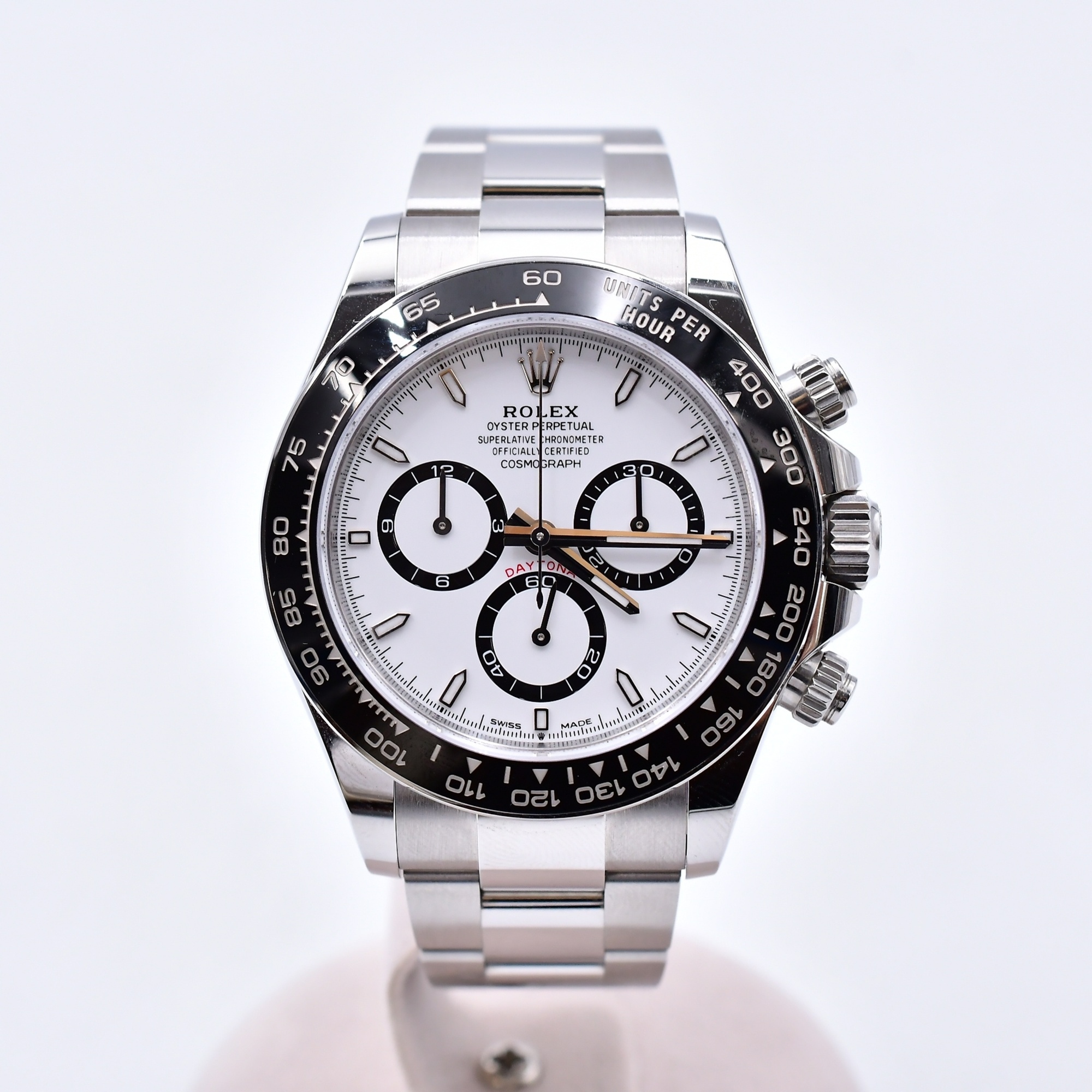 ロレックス コスモグラフ デイトナ 白文字盤 SS/AT SAランク