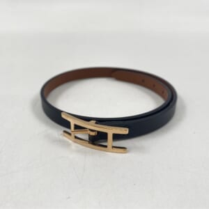 エルメス アピ ブレスレット PG金具 黒 レザー 買取実績【買取日：2026年3月3日】