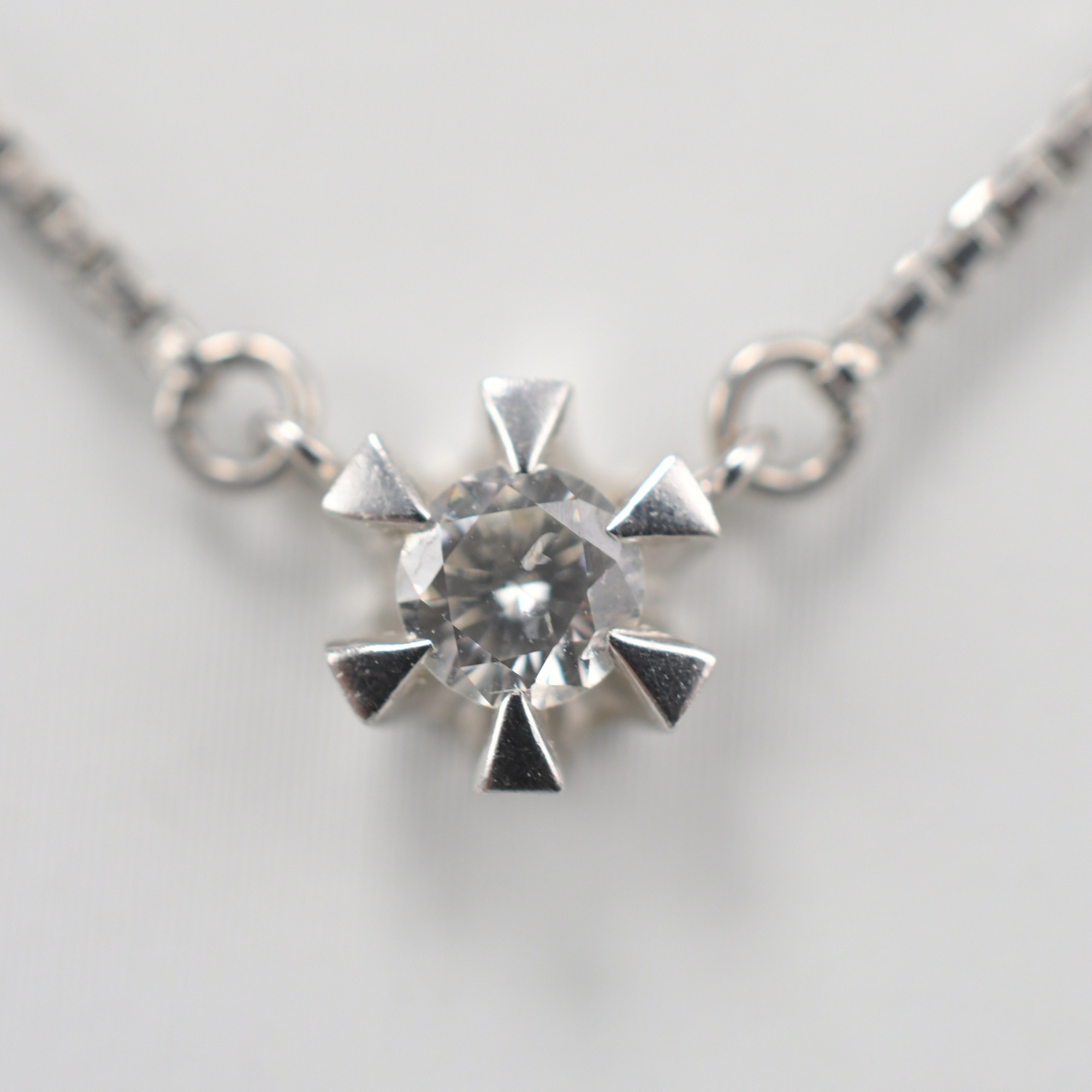 Pt850 ネックレス 0.19ct Bランク