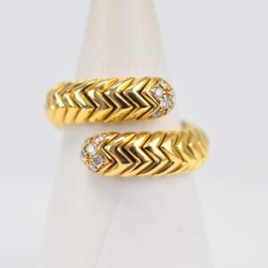 ブルガリ スピガ ダイヤ リング 750YG