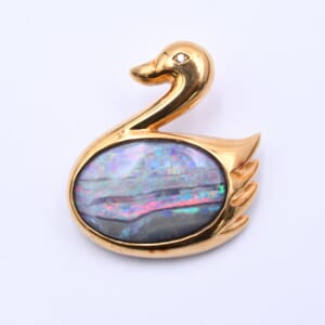 オパール アヒル ブローチ K18 買取実績【買取日：2026年3月11日】