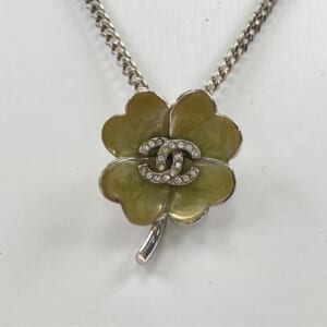 シャネル ココマーク ラインストーン クローバー ネックレス ペンダント シルバー 買取実績【買取日：2026年3月3日】