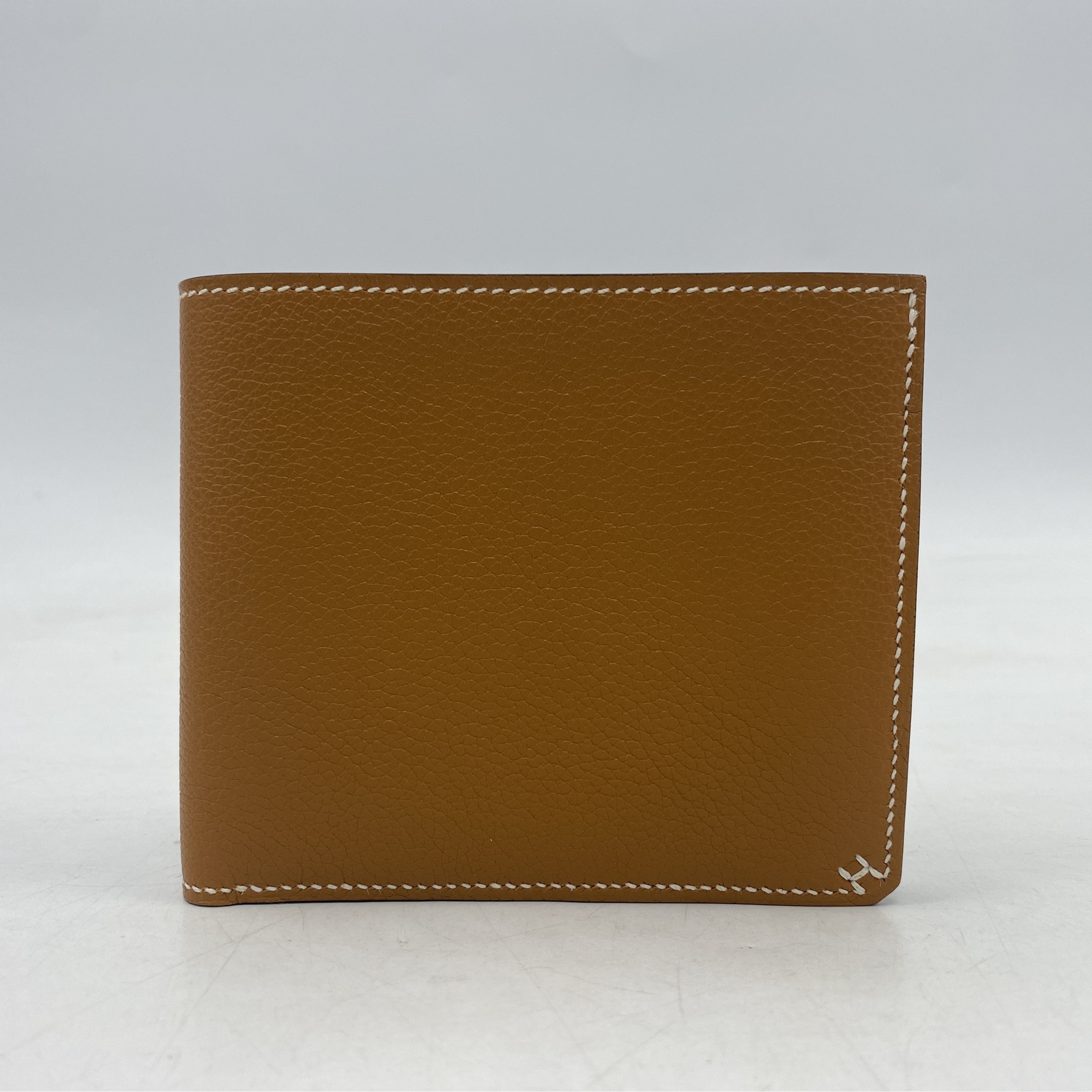 エルメス Hセリエ コンパクト 二つ折り財布 ゴールド エヴァーカラー SV金具 B刻印 Aランク