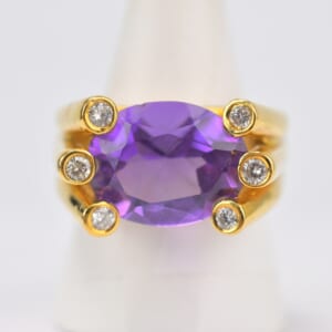 ポンテヴェキオ 紫石リング K18 7.09 0.33