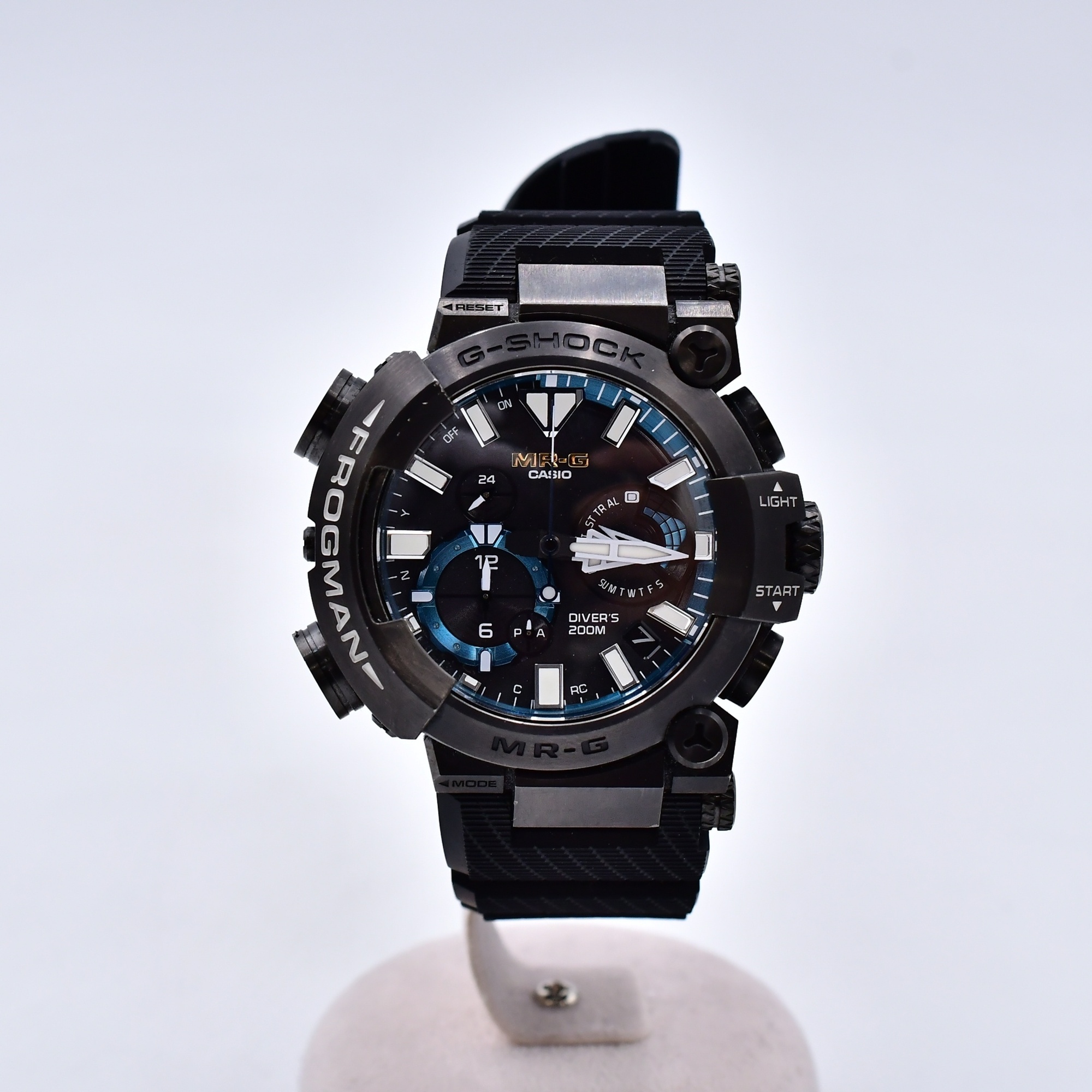 カシオ G-SHOCK フロッグマン 黒文字盤 Ti×ラバー/ソーラー MRG 