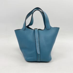 エルメス ピコタンPM ブルージーン トリヨンクレマンス SV金具 □I刻印 買取実績【買取日：2026年3月1日】