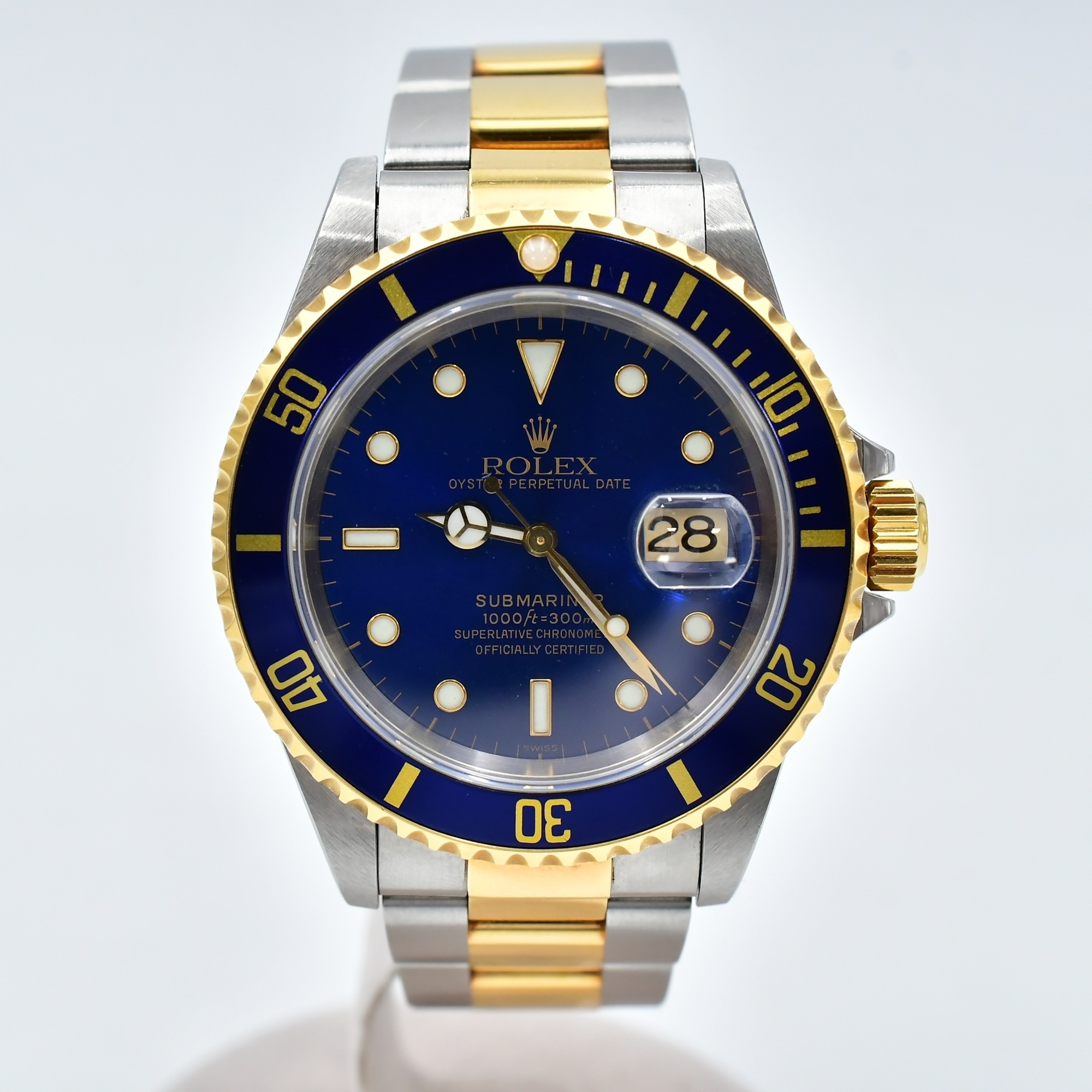 ロレックス サブマリーナー 青文字盤 SS×YG/AT Bランク