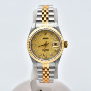 ロレックス デイトジャスト シャンパンホリコン文字盤 新PD SS×YG/AT 69173G 買取実績【買取日：2026年3月2日】