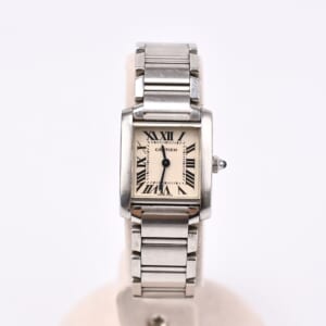 カルティエ タンクフランセーズSM シルバー文字盤 SS/QZ カルティエ確認済 W51008Q3 買取実績【買取日：2026年3月12日】