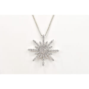 スノーモチーフ ダイヤネックレス K18WG D1.8ct 買取実績【買取日：2026年3月4日】