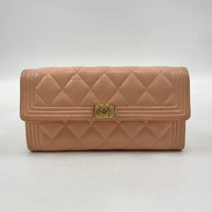 シャネル ボーイシャネル 長財布 ピンク キャビアスキン 買取実績【買取日：2026年3月3日】