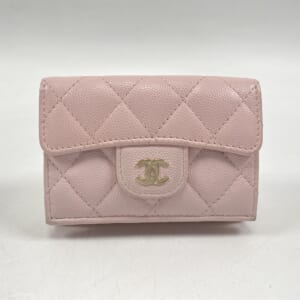 シャネル マトラッセ コンパクトウォレット ピンク キャビアスキン GD金具 買取実績【買取日：2026年3月4日】
