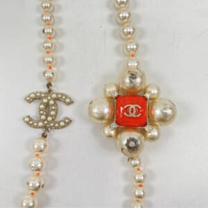 シャネル A14K ココマーク パールネックレス GP