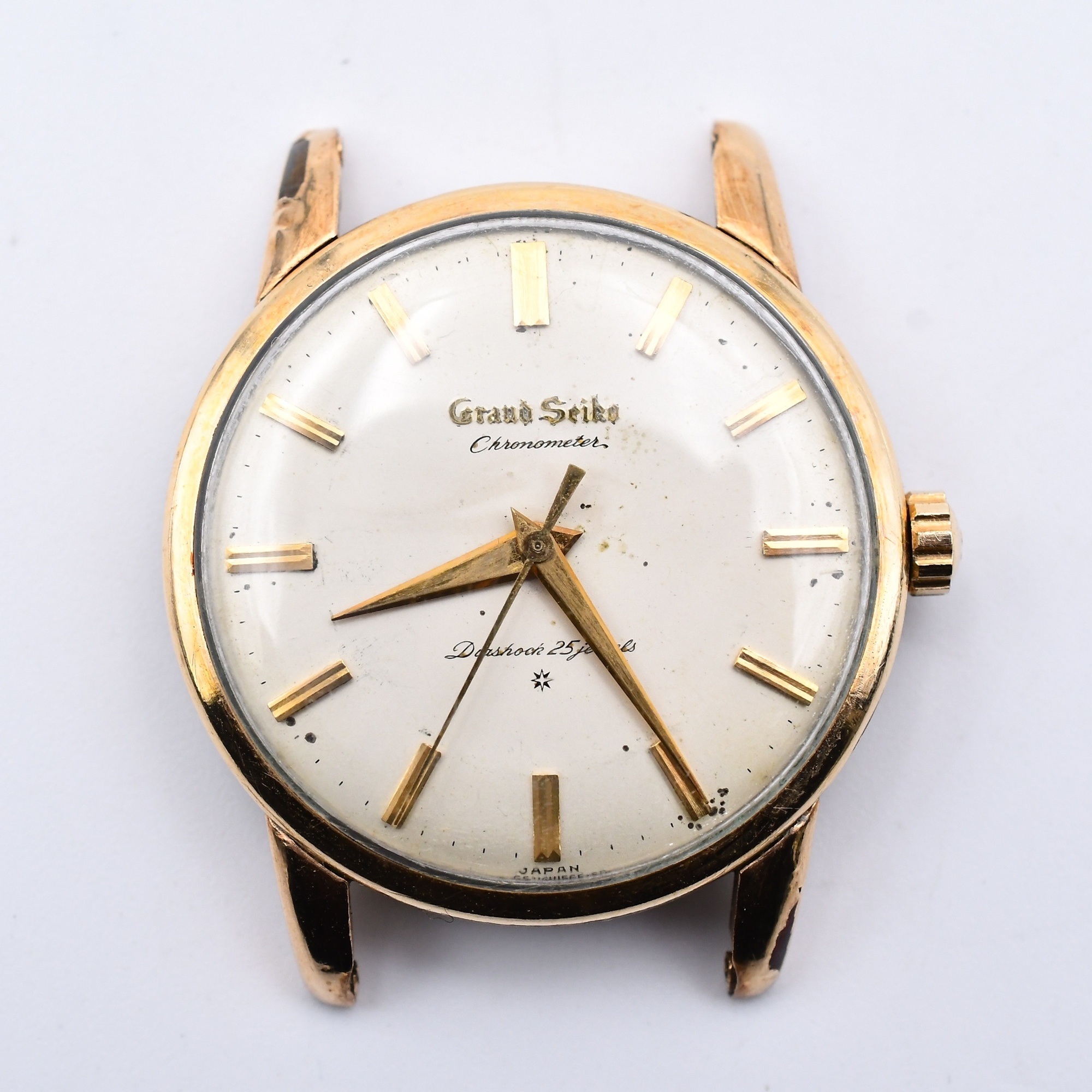 グランドセイコー Chronometer シルバー文字盤 YG×14KT/手巻き Bランク