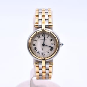 カルティエ パンテール ヴァンドームLM 白文字盤 SS×YG/QZ 83084244