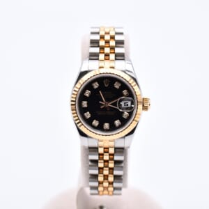 ロレックス デイトジャスト 黒文字盤 SS×PG/AT 179171G 買取実績【買取日：2026年3月17日】