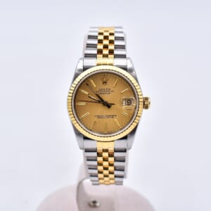ロレックス デイトジャスト シャンパンタペストリー文字盤 SS×YG/AT 68273 買取実績【買取日：2026年3月16日】