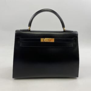 エルメス ケリー32 外縫い 黒 ボックスカーフ GD金具 □B刻印 買取実績【買取日：2026年3月4日】
