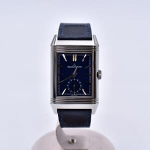 ジャガー・ルクルト レベルソ トリビュート デュオ 青×シルバー文字盤 SS×革/手巻き Q3988482 買取実績【買取日：2026年3月9日】