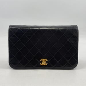 シャネル マトラッセ23 フルフラップ チェーンショルダーバッグ 黒 ラムスキン GD金具 シールあり 買取実績【買取日：2026年3月1日】