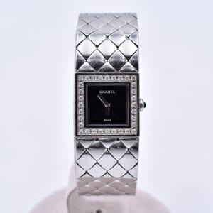 シャネル マトラッセ ウォッチ ダイヤベゼル 黒文字盤 SS/QZ 買取実績【買取日：2026年3月6日】