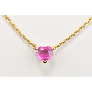 カルティエ ハートシェイプ ピンクサファイア ネックレス 750YG 買取実績【買取日：2026年3月4日】