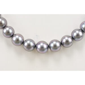 黒蝶パール メレダイヤ サファイアネックレス SV 9.05ct