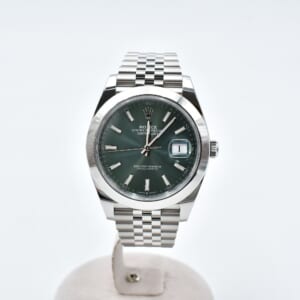 ロレックス デイトジャスト ミントグリーン文字盤 ジュビリーブレス SS/AT 126300 買取実績【買取日：2026年3月4日】