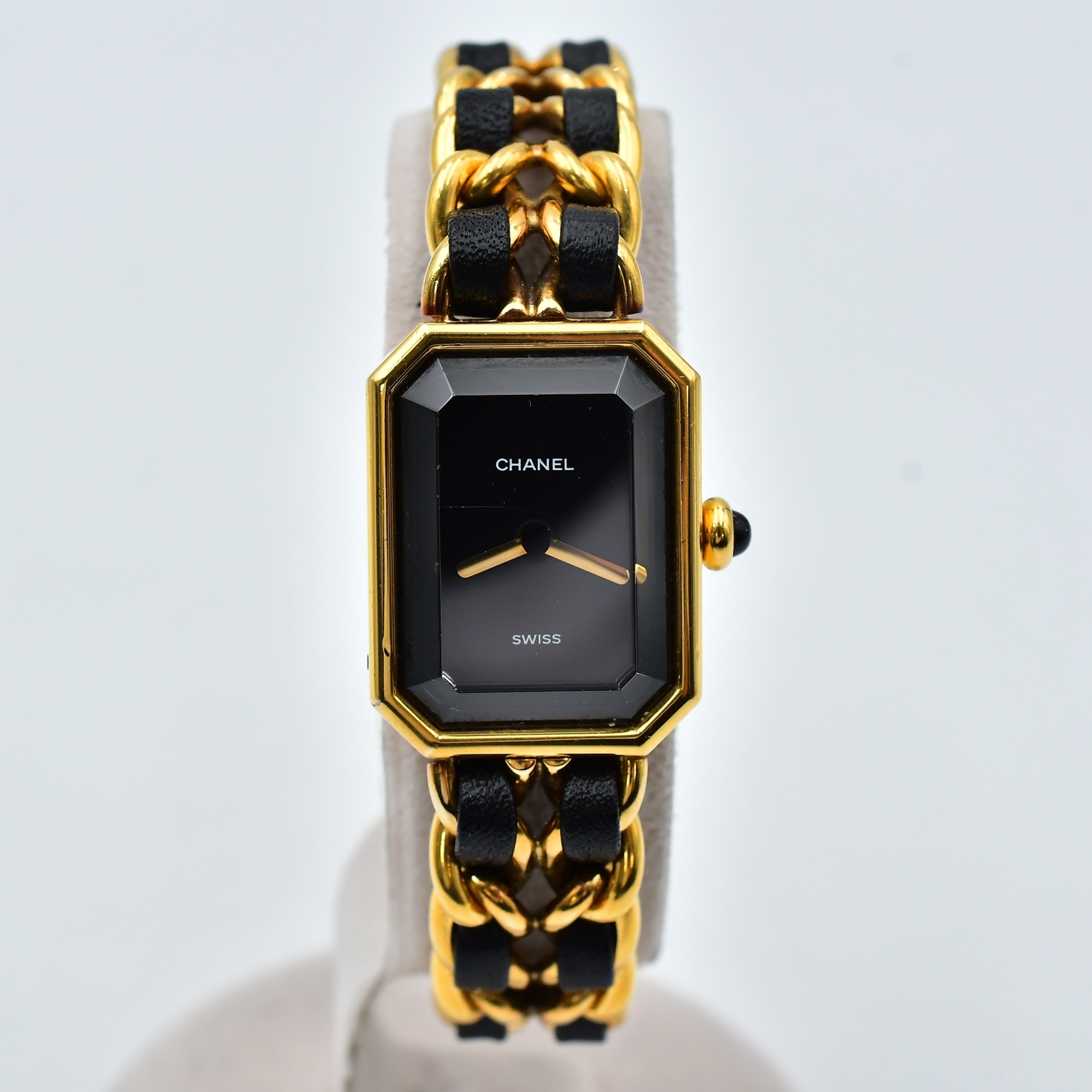 シャネル プルミエールL 黒文字盤 GP×革/QZ H0001 買取実績【買取日