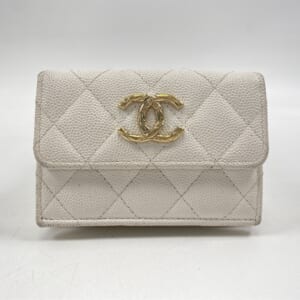 シャネル 三つ折り財布 白 キャビアスキン スモールフラップウォレット AP4084 買取実績【買取日：2026年3月1日】