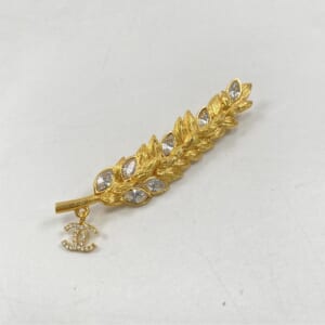 シャネル ウイングモチーフ 稲穂 ブローチ ラインストーン F24V GP 買取実績【買取日：2026年3月5日】