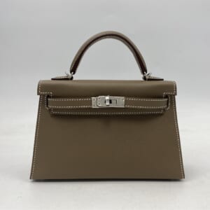 エルメス ミニケリー エトゥープ エプソン SV金具 K刻印 買取実績【買取日：2026年3月4日】