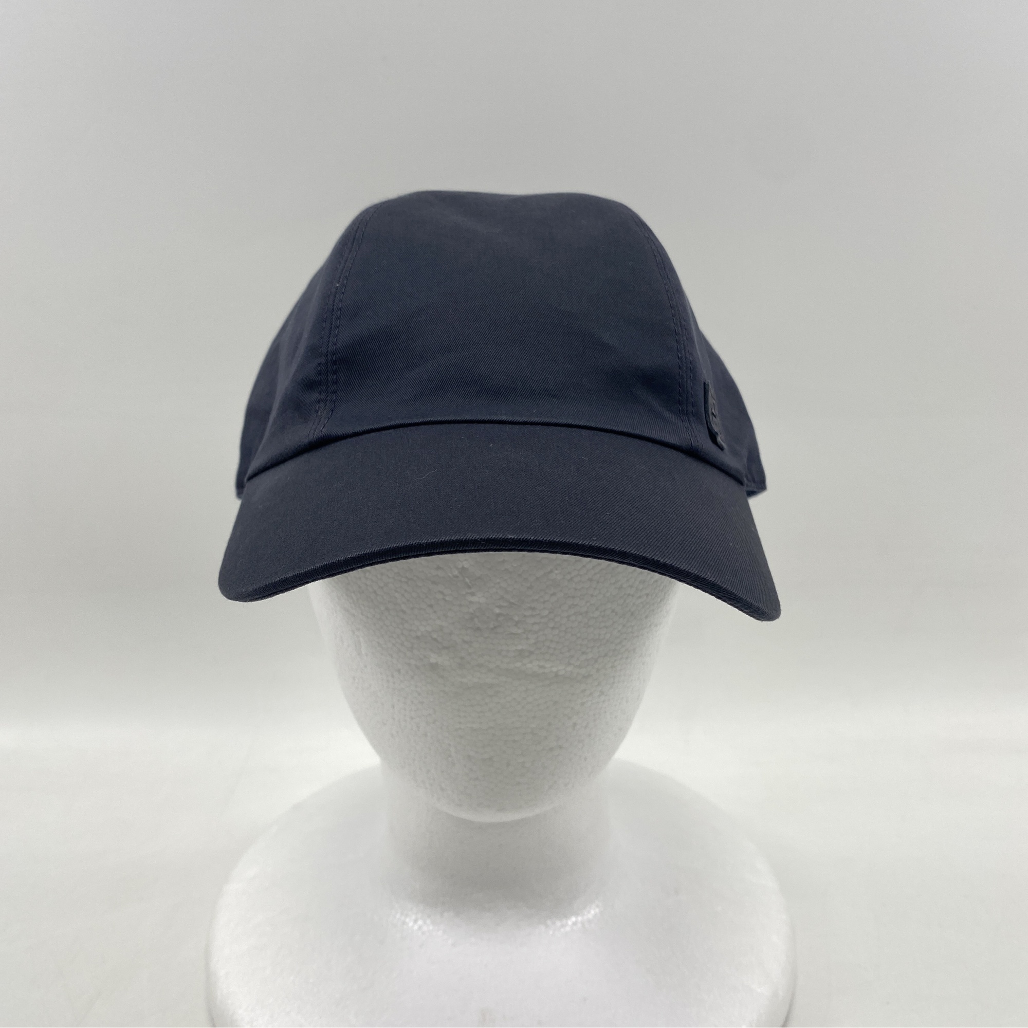 エルメス Hロゴ キャップ ネイビー 59 Bランク