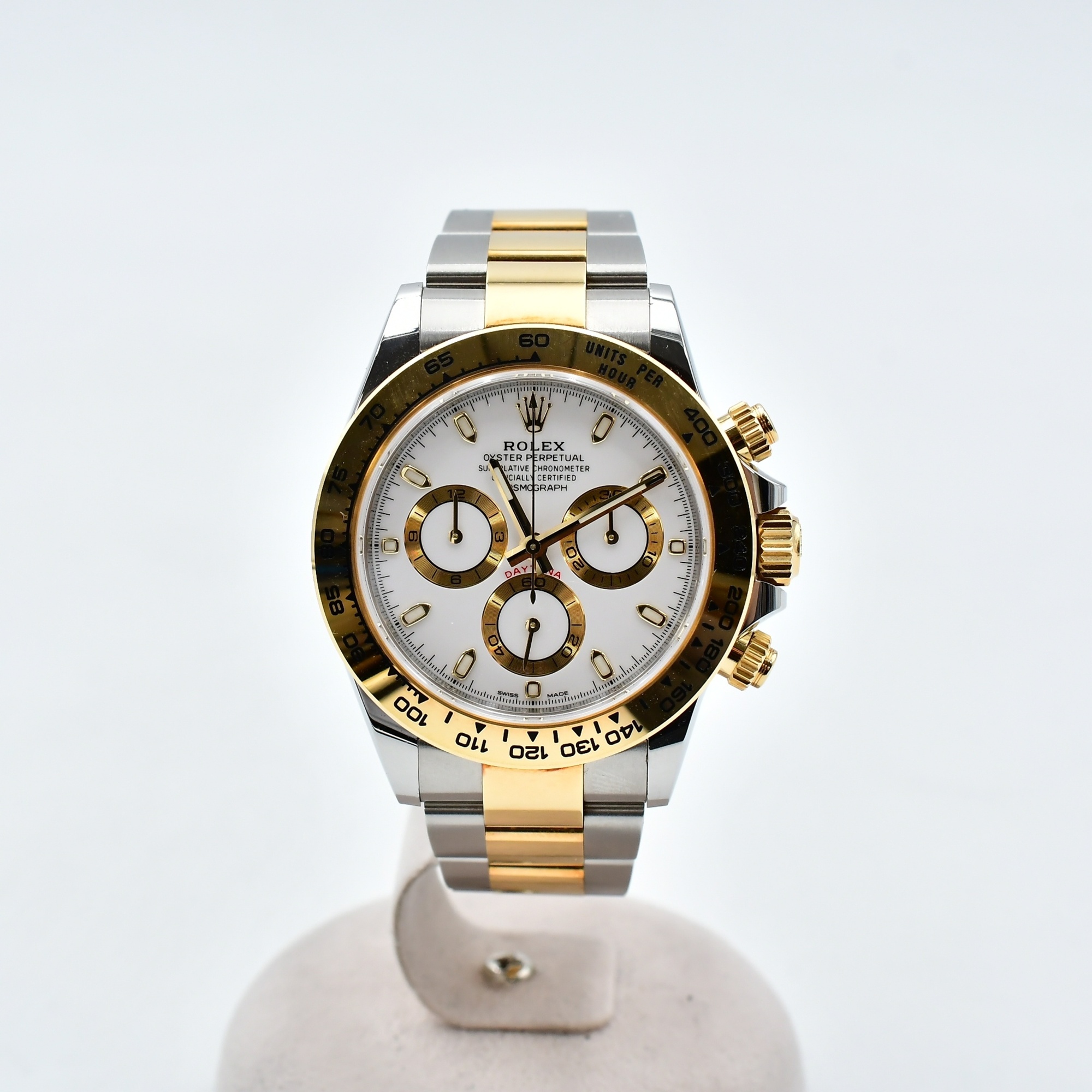 ロレックス デイトナ 白文字盤 SS×YG/AT ABランク