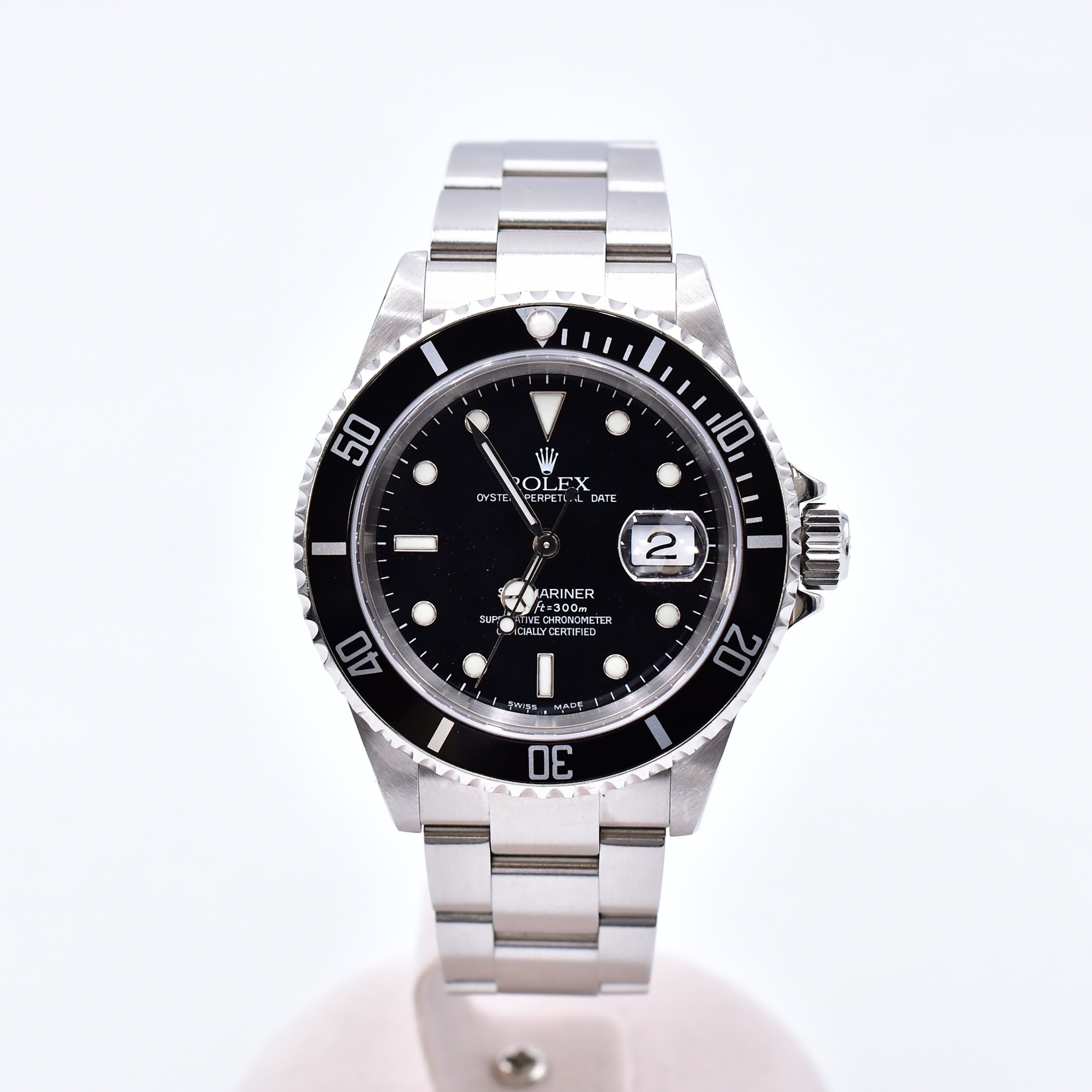 ロレックス サブマリーナーデイト 黒文字盤 SS/AT Bランク